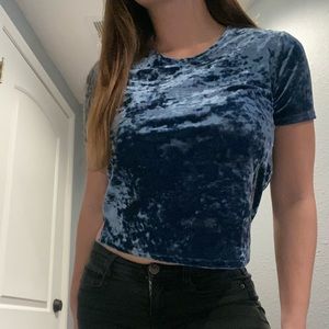 Blue Velvet top
